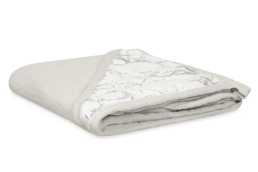 Muślinowe okrycie kąpielowe "Muslin Design" - Jasny szary | BabyMatex - TB0443_07