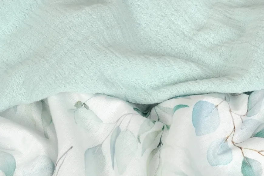Muślinowe okrycie kąpielowe "Muslin Design" - Mięta | BabyMatex - TB0443_05
