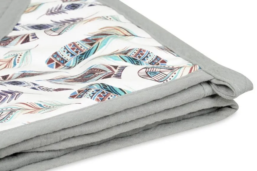 Muślinowe okrycie kąpielowe "Muslin Design" - Szare | BabyMatex - TB0443_08