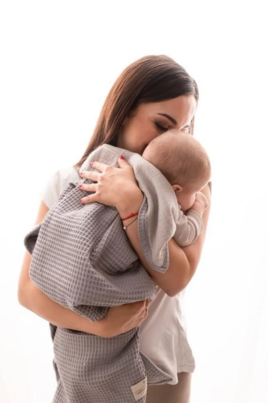 Muślinowy kocyk dla niemowląt Prestige Muslin - Szary | BabyMatex TB0452_03