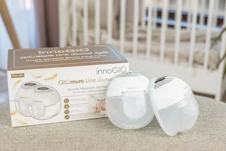 Muszlowy laktator elektryczny podwójny GIOmum Line Discreet Light Double INNOGIO GIO 359