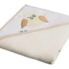 Okrycie kąpielowe ręcznik z kapturkiem frotte 100x100 cm Ecru  Akuku