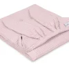 Okrycie kąpielowe Wafel Prestige Bunny 70x140cm - puder róż | BabyMatex - TB0456_10
