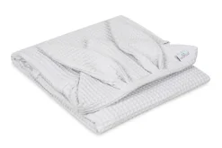 Okrycie kąpielowe Wafel Prestige Bunny 70x140cm - jasny szary | BabyMatex - TB0456_42