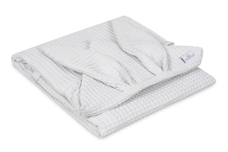 Okrycie kąpielowe Wafel Prestige Bunny 70x140cm - jasny szary | BabyMatex - TB0456_42
