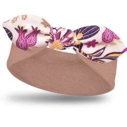 Opaska niemowlęca z kokardą Retro Flowers - Dolce Sonno