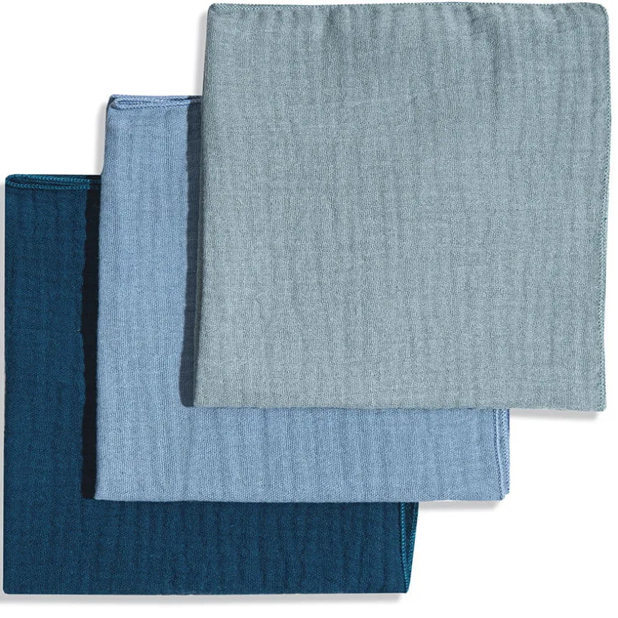 3Pack Chusteczki Muślinowe Pieluszki Ulewajki 30x30 cm - MIX02 | Dolce Sonno