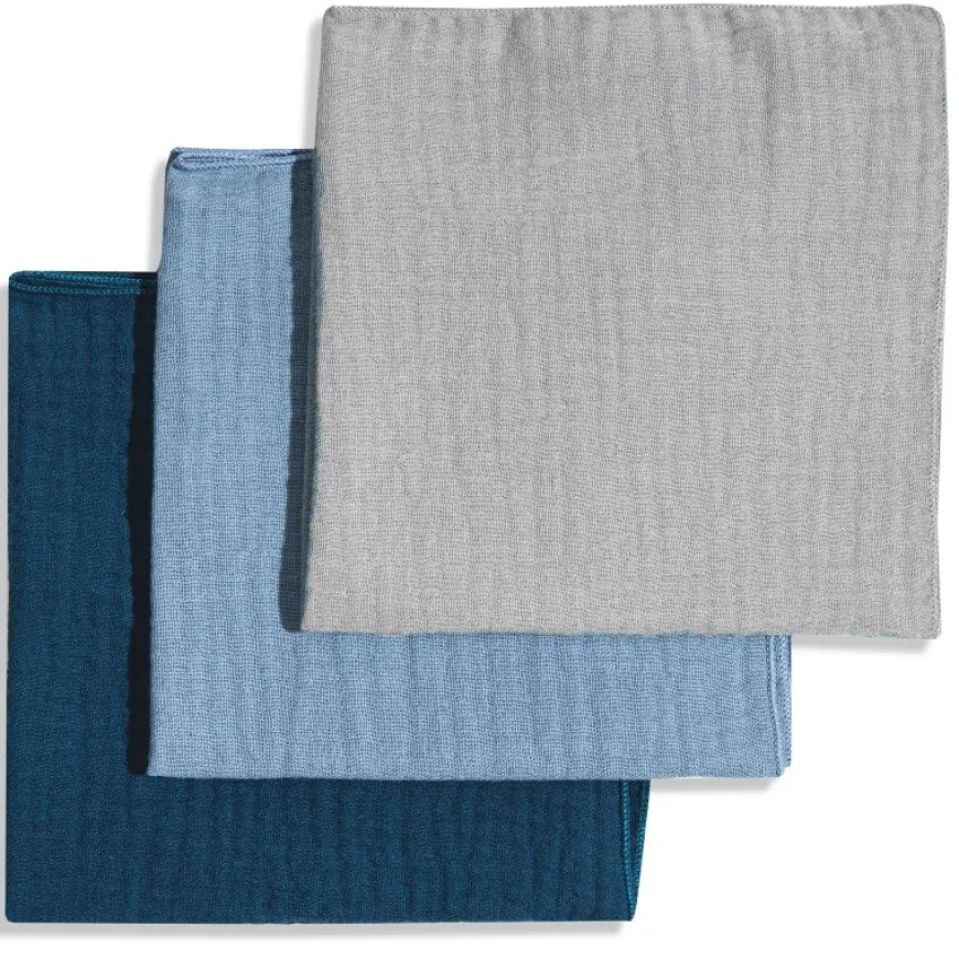 3Pack Chusteczki Muślinowe Pieluszki Ulewajki 30x30 cm - MIX14 | Dolce Sonno
