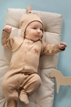Pajac niemowlęcy na napy brązowy z konikiem - Wooden Pony | Pinokio