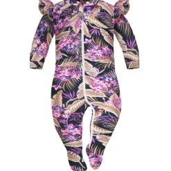 Pajacyk na ekspres dla dziewczynki Exotic Flowers - Dolce Sonno