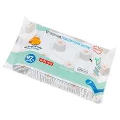 Papier toaletowy nawilżany wodą o zapachu mango dla dzieci i dorosłych - Akuku