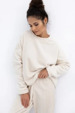 Piżama damska Bridget Homewear ecru | Sensis