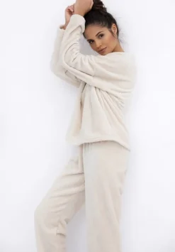 Piżama damska Bridget Homewear ecru | Sensis