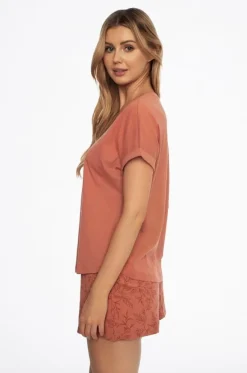 Piżama damska z krótkim rękawem Amis | 41306 - Henderson Ladies