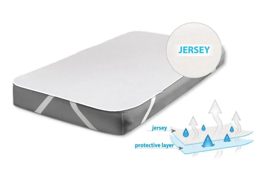 Podkład nieprzemakalny na materac 70x140cm Jersey - Baby Matex