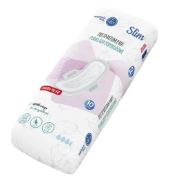 Podkłady poporodowe/ podpaski higieniczne SLIM ze skrzydełkami 10 szt. Akuku