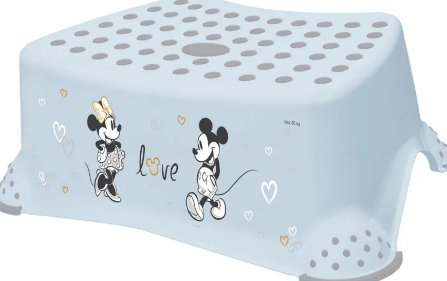 Podnóżek antypoślizgowy dla dzieci Mickey Mouse cloudy blue - Keeeper