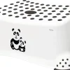 Podnóżek antypoślizgowy dla dzieci Panda biały - Keeeper