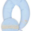 Poduszka pozycjonująca dla kobiet w ciąży i karmiących mam Relax Linen - błękit | BabyMatex TB0448_24