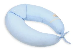 Poduszka pozycjonująca dla kobiet w ciąży i karmiących mam Relax Linen - błękit | BabyMatex TB0448_24