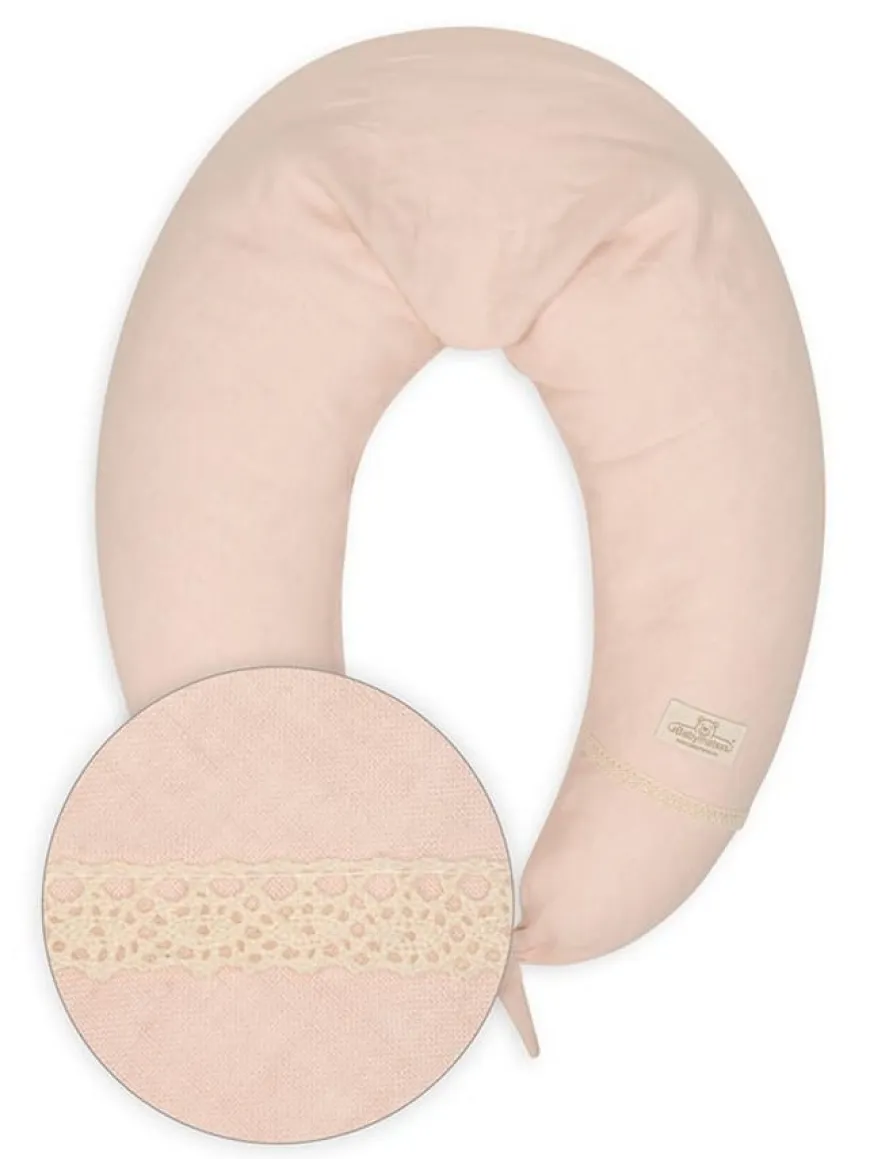 Poduszka pozycjonująca dla kobiet w ciąży i karmiących mam Relax Linen - jasny róż | BabyMatex TB0448_09