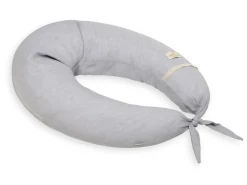 Poduszka pozycjonująca dla kobiet w ciąży i karmiących mam Relax Linen - jasny szary | BabyMatex TB0448_42