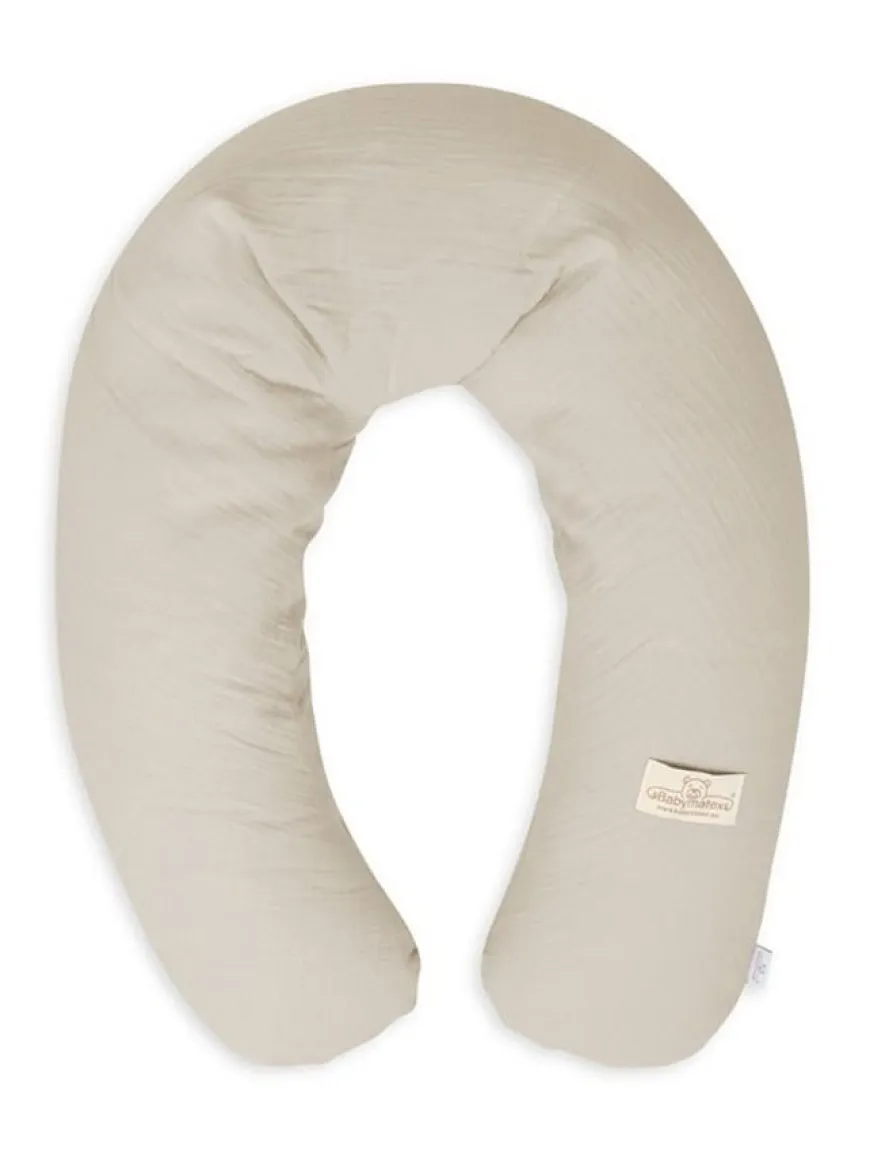 Poduszka pozycjonująca Relax Muslin - jasny szary | BabyMatex TB0455_42