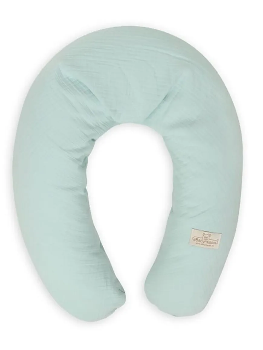 Poduszka pozycjonująca Relax Muslin - mięta | BabyMatex TB0455_33