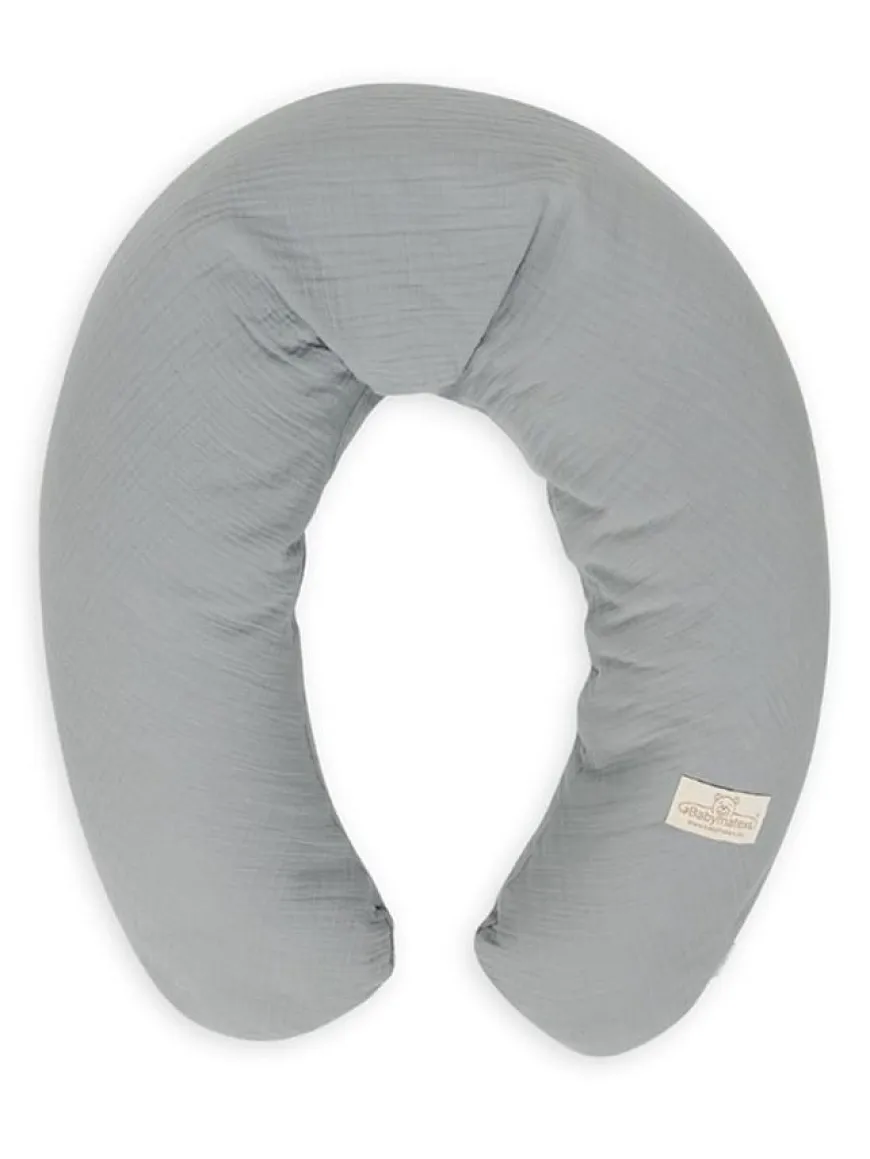 Poduszka pozycjonująca Relax Muslin - szara | BabyMatex TB0455_44