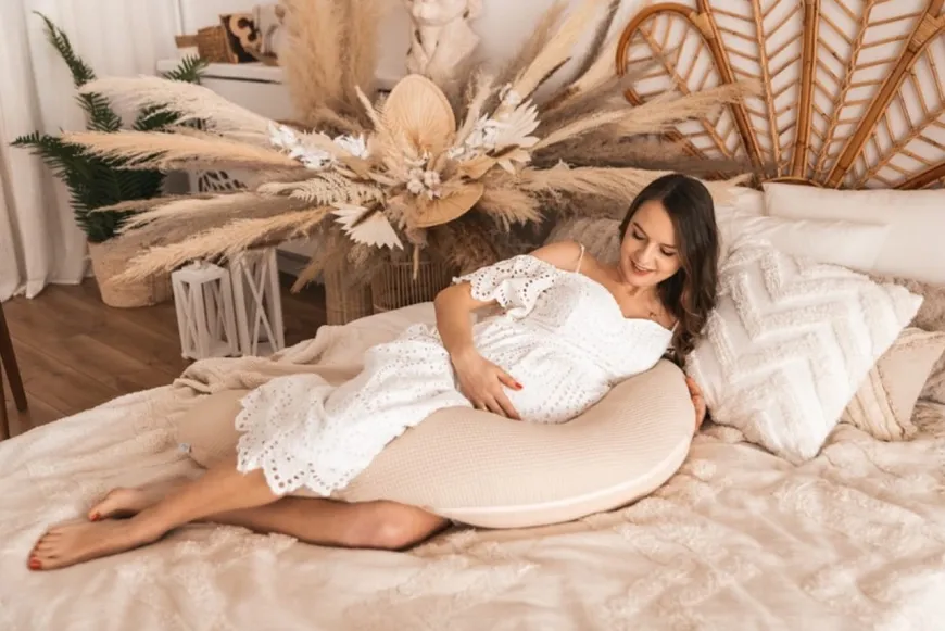 Poduszka pozycjonująca Relax Prestige Muslin - jasny beż | BabyMatex TB0451_06