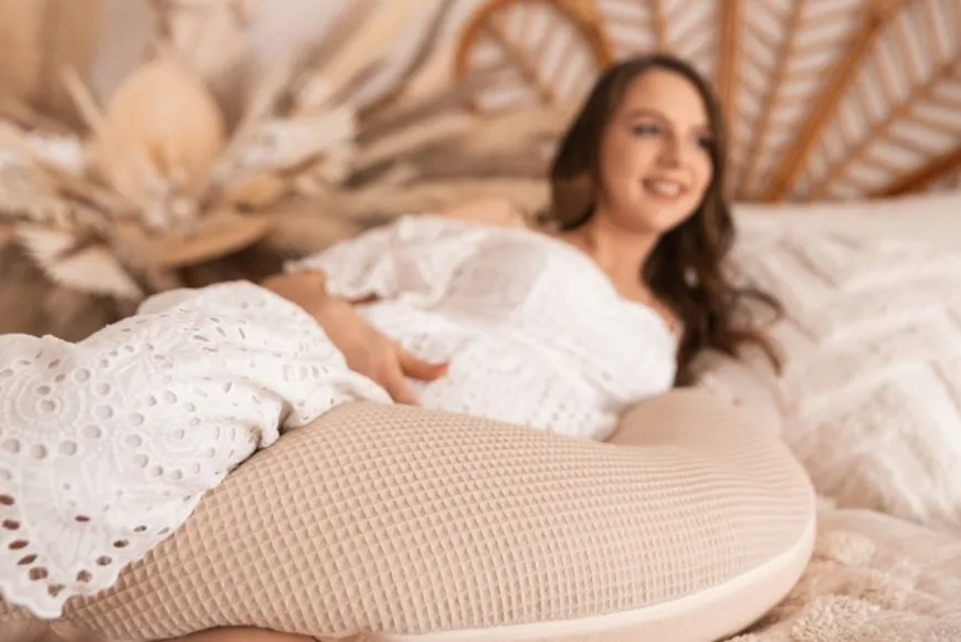 Poduszka pozycjonująca Relax Prestige Muslin - jasny beż | BabyMatex TB0451_06