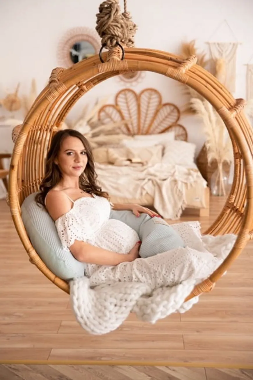 Poduszka pozycjonująca Relax Prestige Muslin - mięta | BabyMatex TB0451_02
