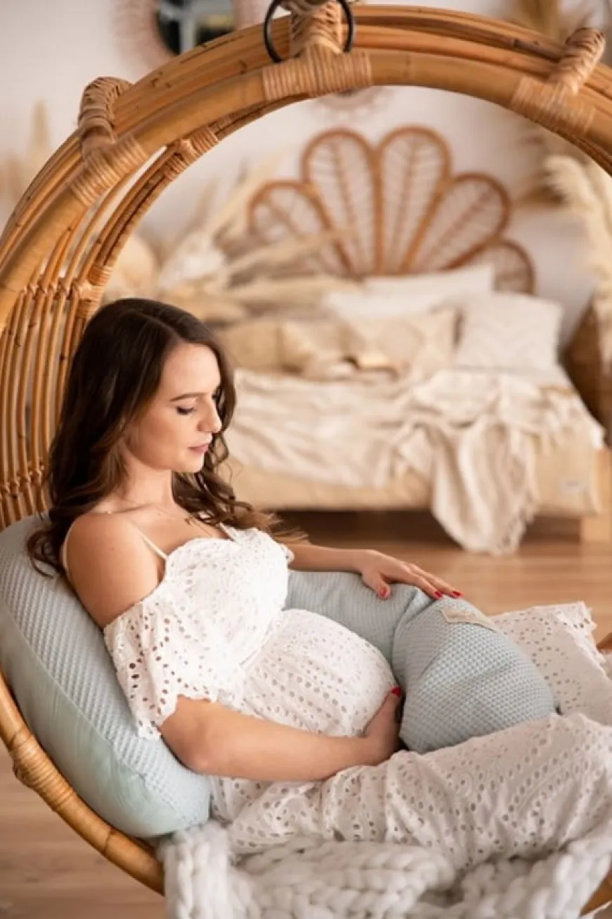Poduszka pozycjonująca Relax Prestige Muslin - mięta | BabyMatex TB0451_02