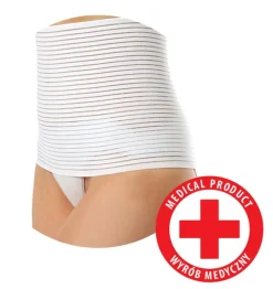 Poporodowy pas brzuszny - biały | BabyOno