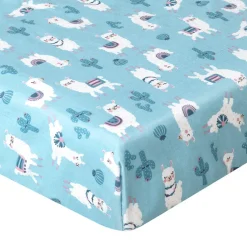 Prześcieradło bawełniane z gumką 60X120 Lama | Dolce Sonno