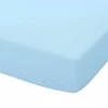 Prześcieradło z gumką Jersey 60x120 Niebieskie 100% Bawełna Premium – Dolce Sonno