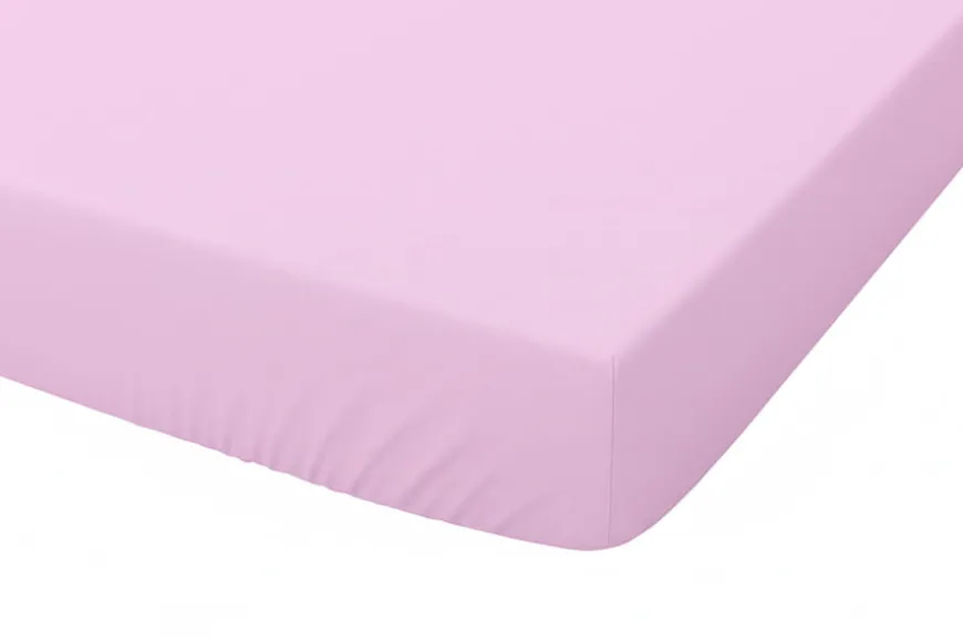 Prześcieradło z gumką Jersey 60x120 Różowe 100% Bawełna Premium – Dolce Sonno
