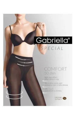 Rajstopy 3D 400 50den Nero | Gabriella