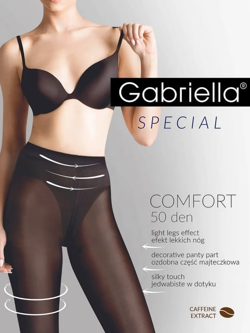 Rajstopy 3D 400 50den Nero | Gabriella