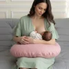 Rogal Poduszka do Karmienia Muślin Brudny Róż | Dolce Sonno