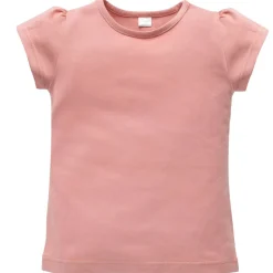 Różowy T-shirt dziewczęcy z ozdobnymi rękawkami - Fairy | Pinokio