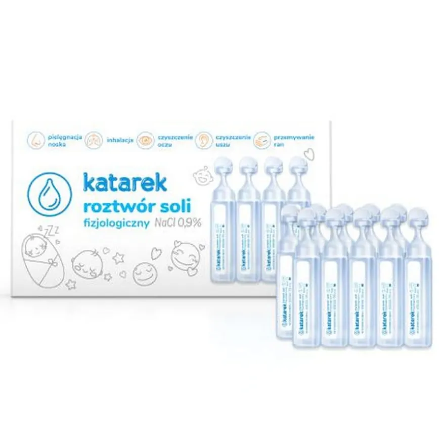 Roztwór Soli Fizjologicznej 10 x 5ml NaCl 0,9% | Katarek