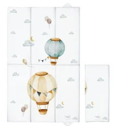 Składana mata turystyczna do przewijania duża 50x80 cm Basic Balloons CEBA BABY