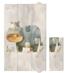 Składana mata turystyczna do przewijania duża 50x80 cm Basic Cosy Hippo CEBA BABY