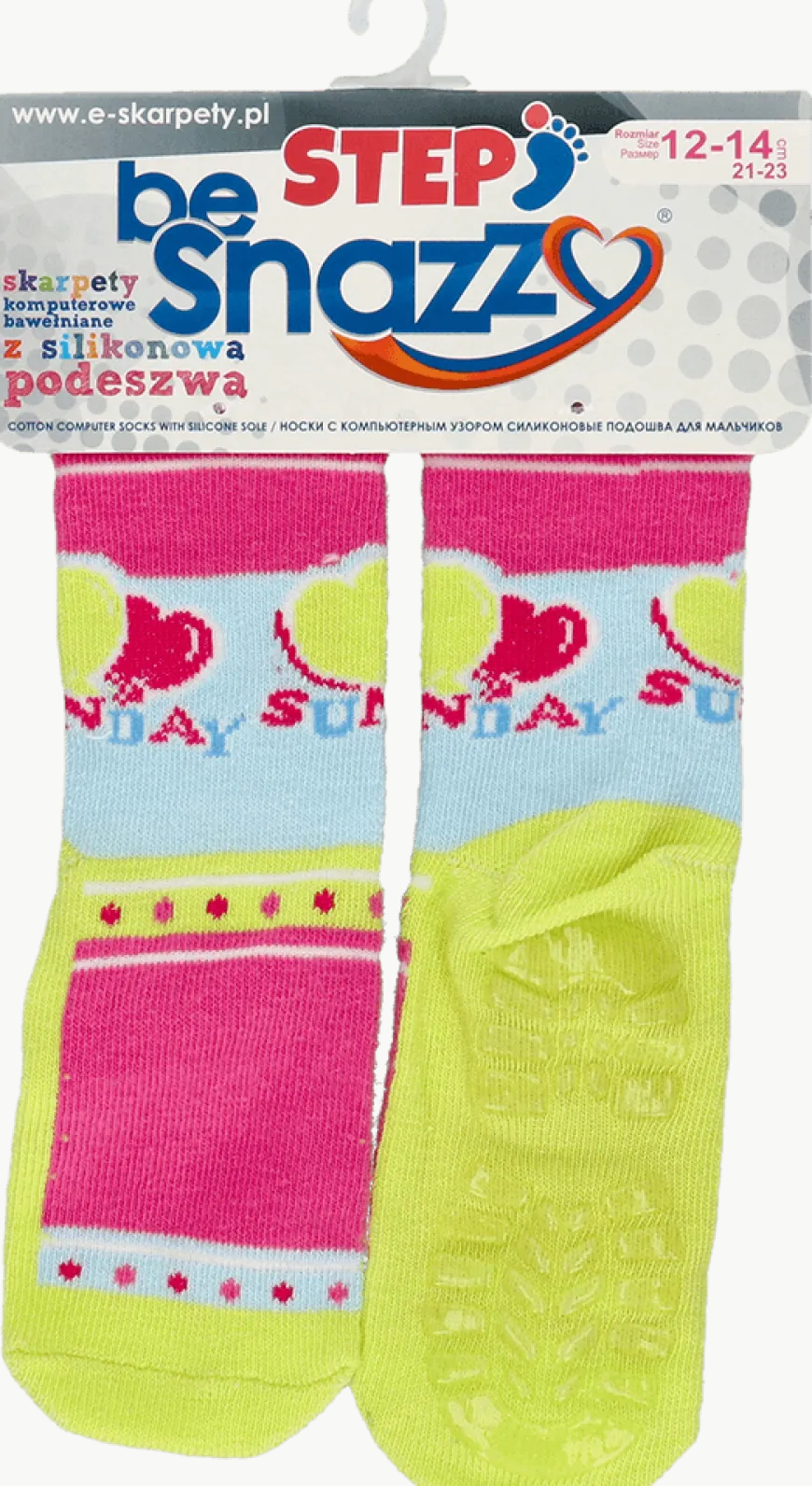 Skarpetki dziecięce antypoślizgowe ABS we wzorki - Be Snazzy