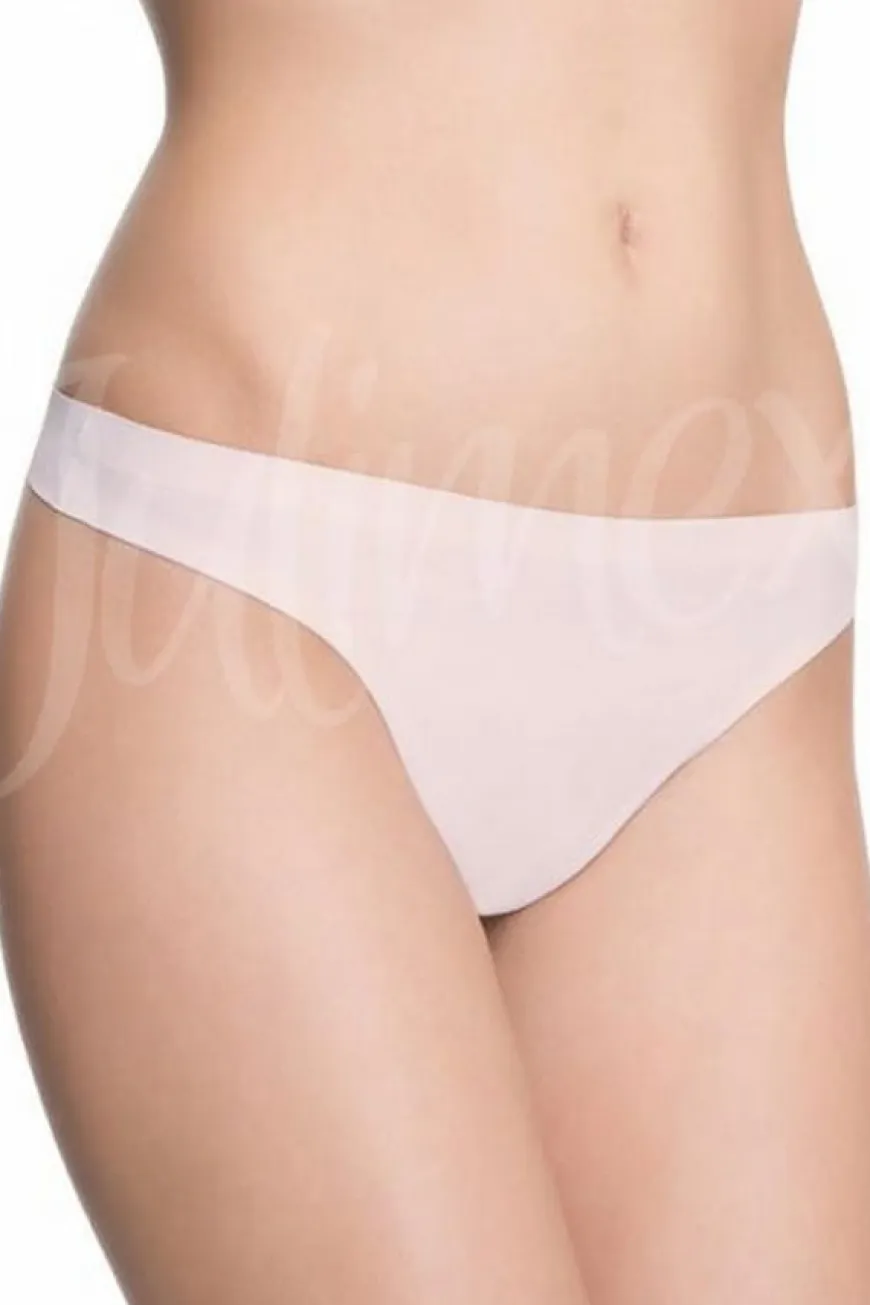 Stringi o obniżonej linii bioder, beżowe | Panty - Julimex