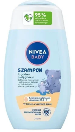 Szampon delikatny dla niemowląt i dzieci 200 ml. NIVEA BABY