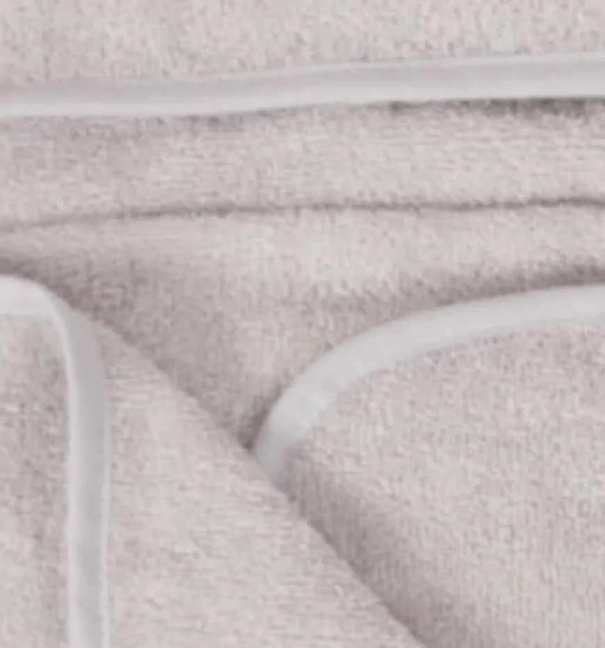 Szare okrycie kąpielowe 70x140 ręcznik z kapturkiem MAXI JUNIOR | BabyMatex