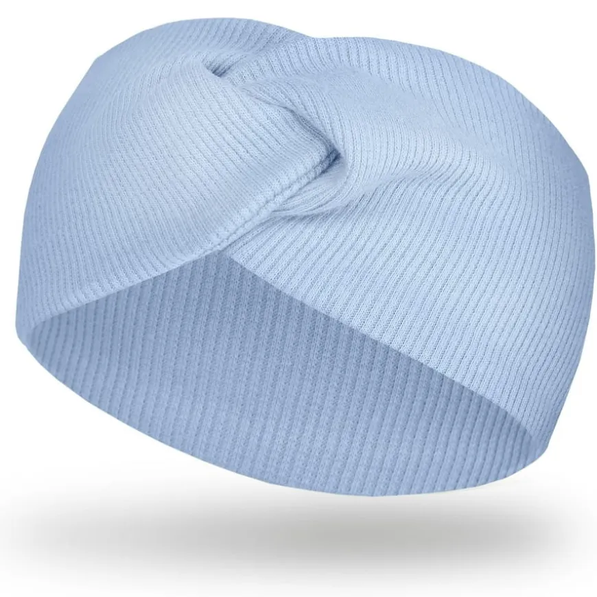 Szeroka opaska przeplatana dla dzieci i niemowląt Kalinka/Baby Blue- Dolce Sonno