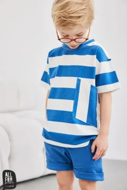 Szorty bawełniane dla chłopca, niebieskie - All for Kids